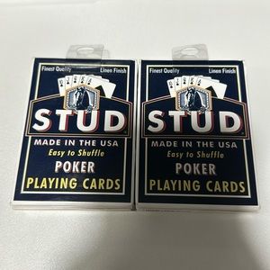 STUD Poker Playing Cards Set Of 2